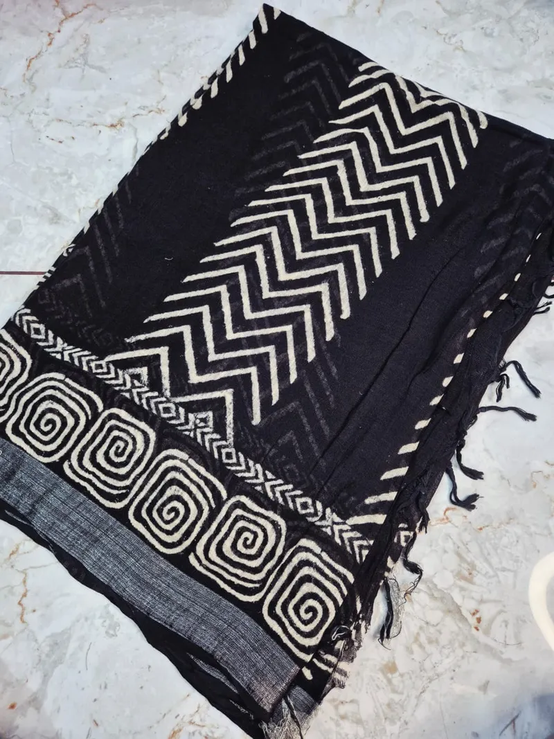 Premium linen cotton - black