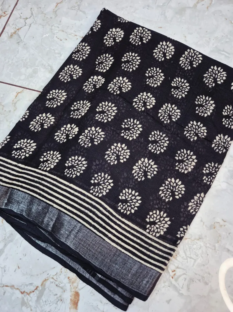 Premium linen cotton - black